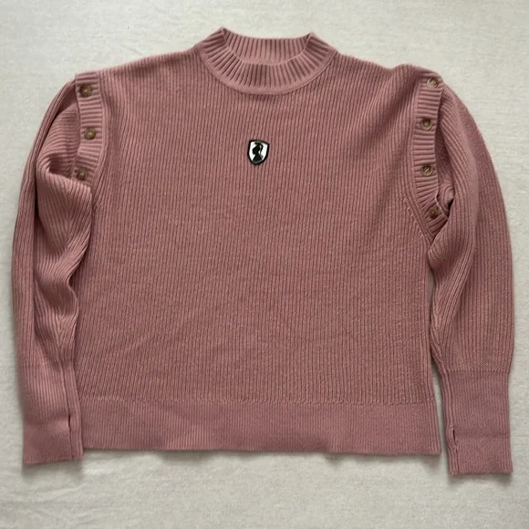 Vivienne Hu VHNY Convertible, Knit, Long Sleeve, Vest, Mauve, Sweater, OS - Picture 2 of 13